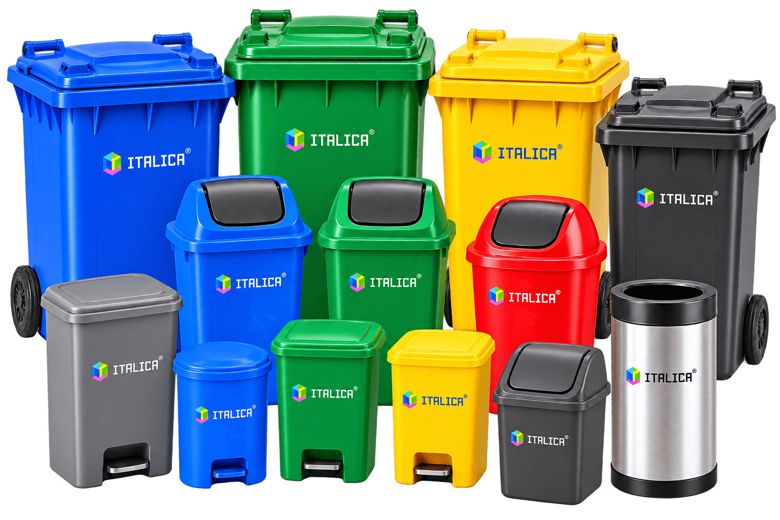 Waste Bin with Swing Lid